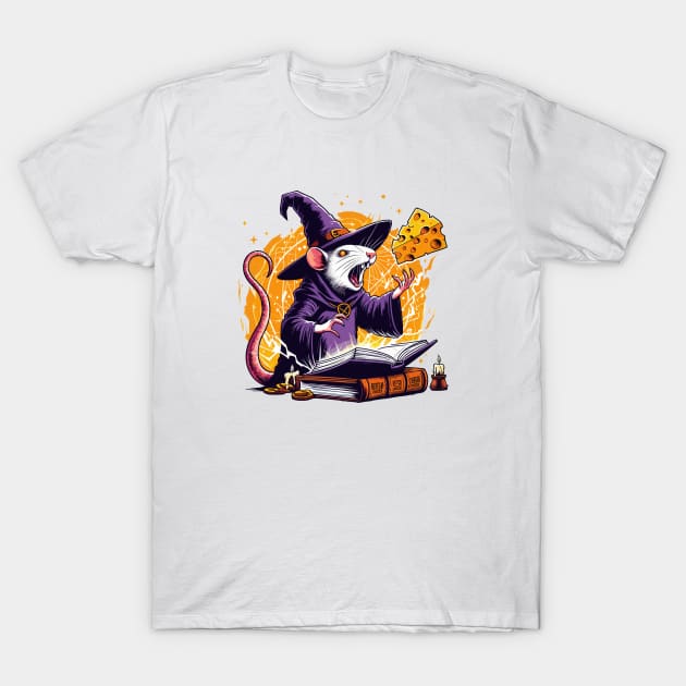 Rat Wizzard Cheese T-Shirt by katzura